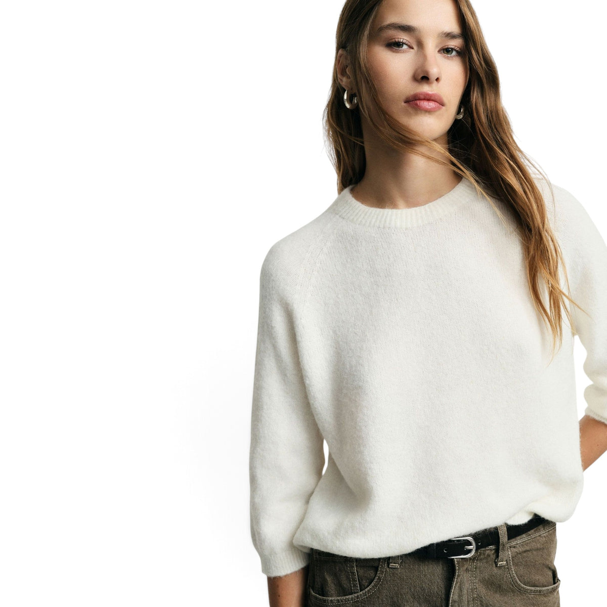 MAGLIONE GIROCOLLO MANICHE 3/4