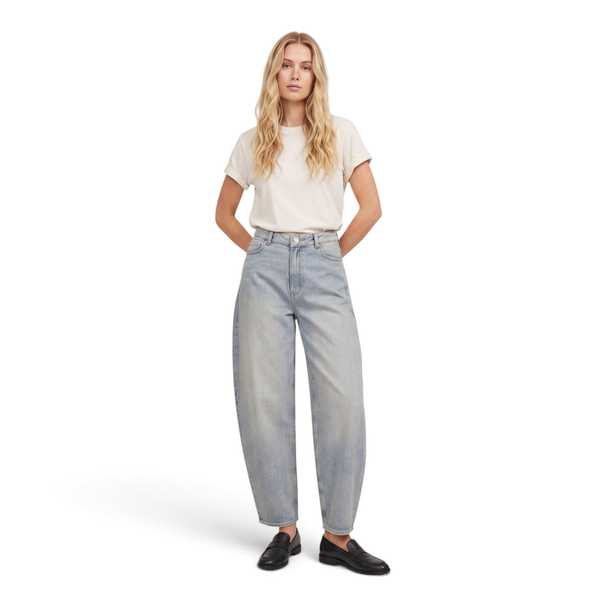 SAKAI BAGGY BARREL DENIM
