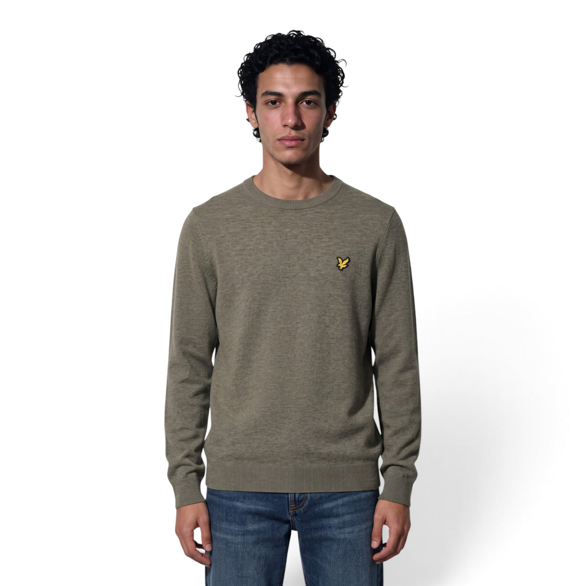 MAGLIONE A GIROCOLLO IN MISTO LANA D'AGNELLO