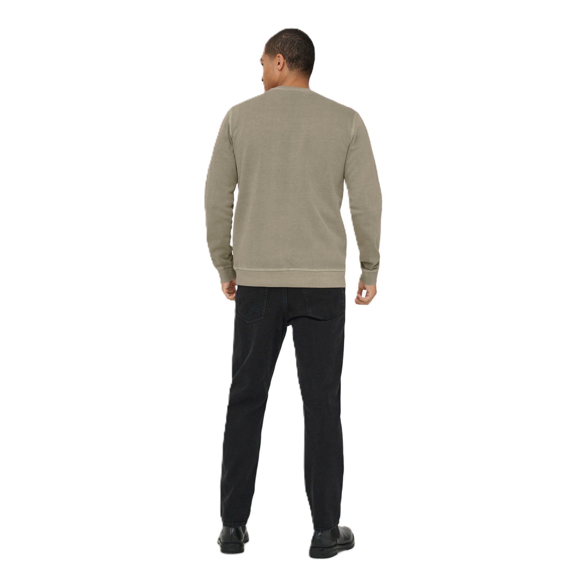 ONSBROCK WASHED LOGO CREW SWEAT
