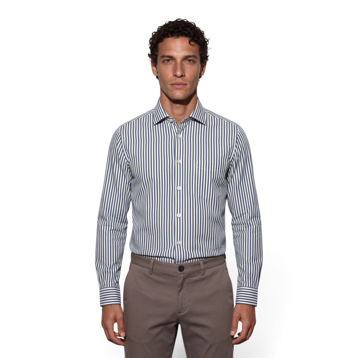 CAMICIA SLIM A RIGHE