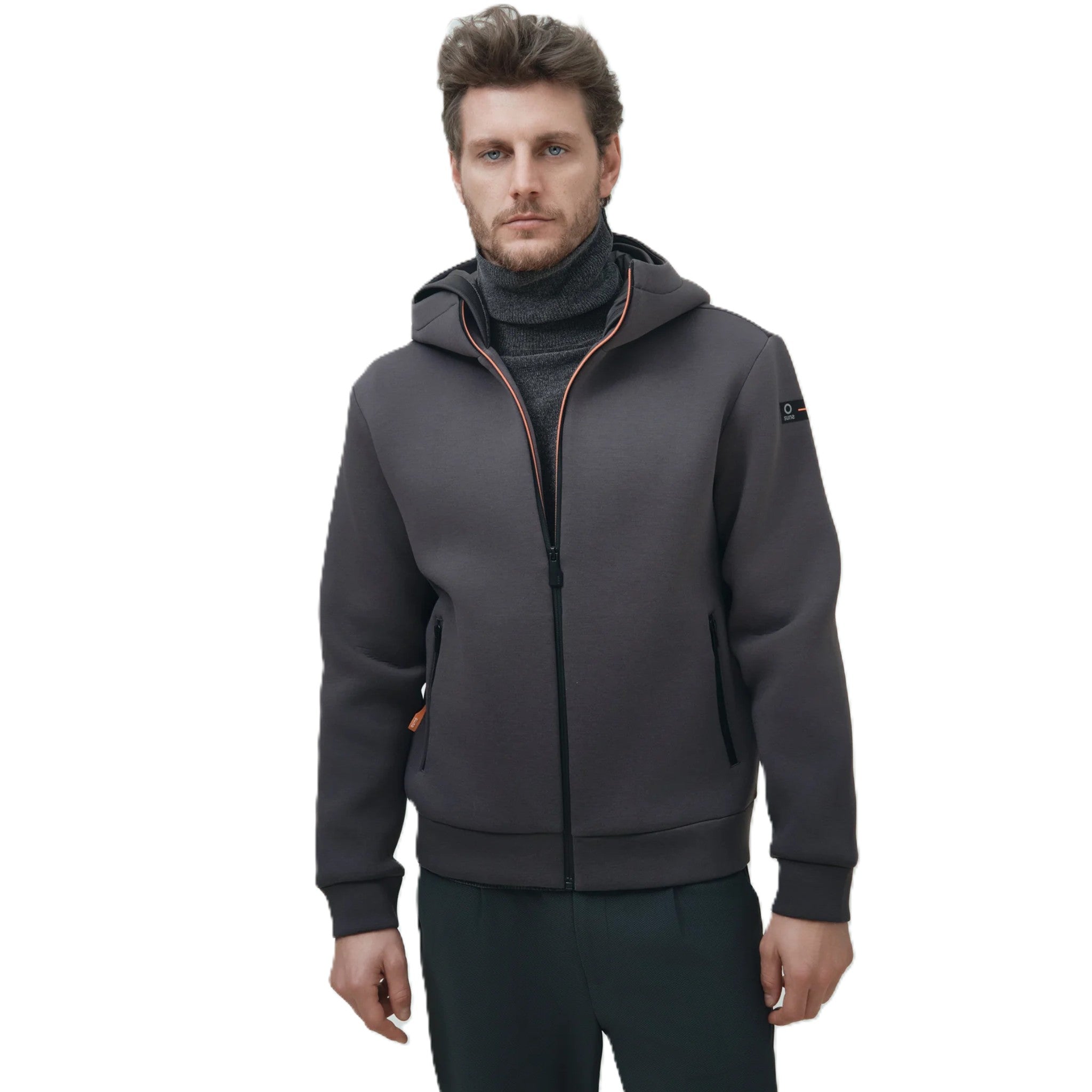 FELPA MARZIO NEO CON ZIP E CAPPUCCIO