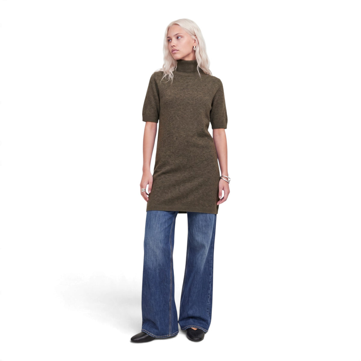 VALERIA ROLL NECK DRESS