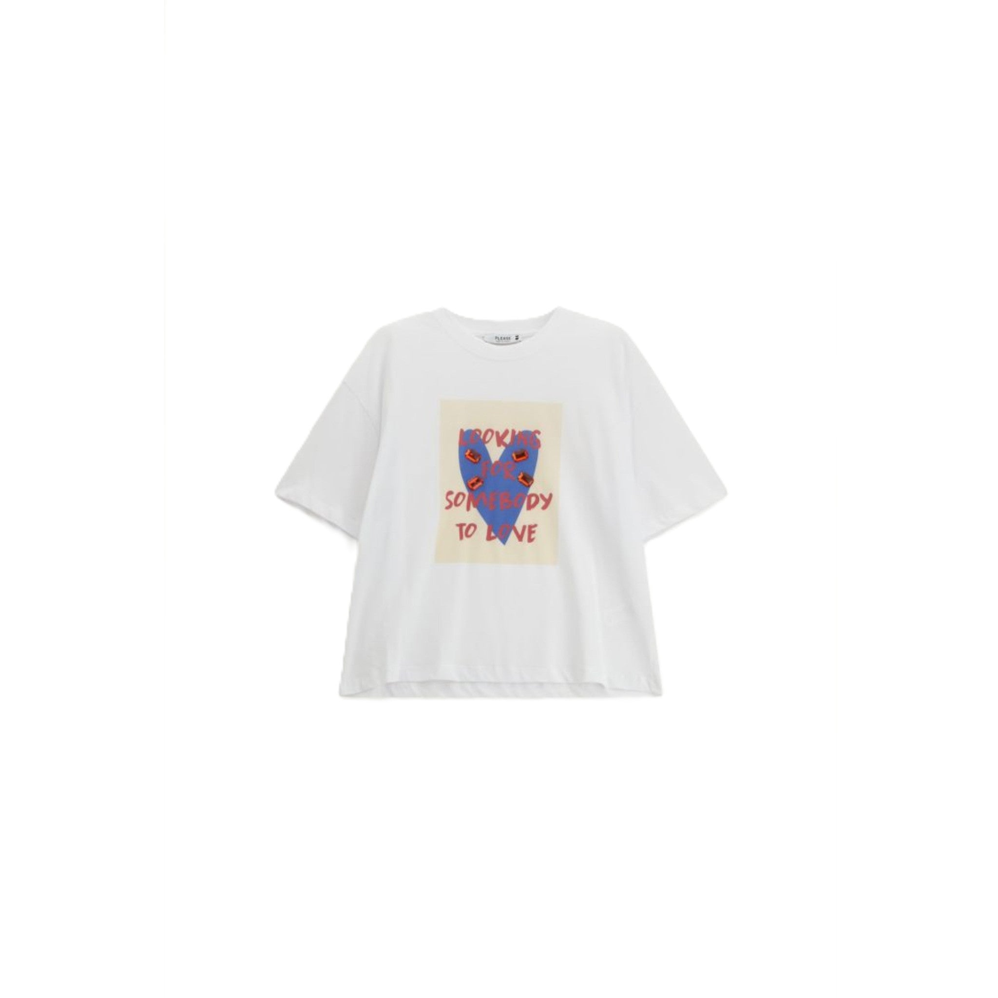 T-SHIRT CON STAMPA E APPLICAZIONI