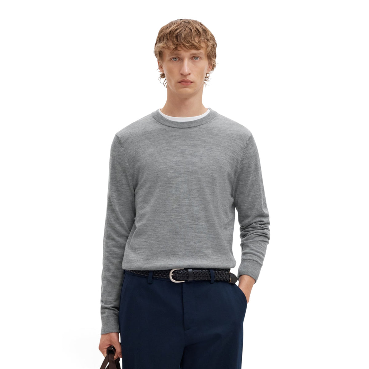 TRAY KNIT MERINO CREW NECK