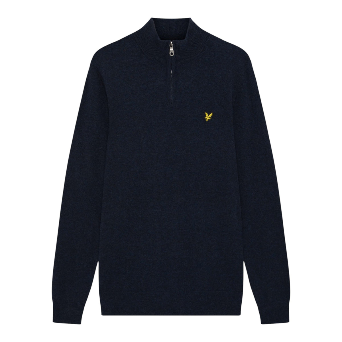 MAGLIONE CON ZIP 1/4 IN MISTO LANA D'AGNELLO