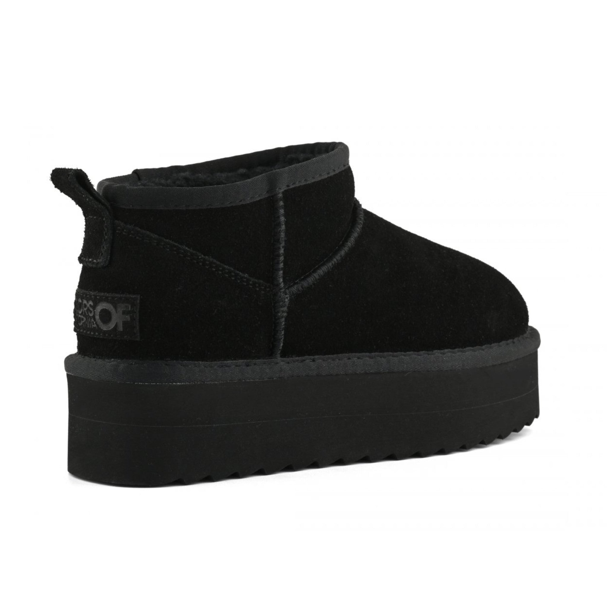 STIVALE INVERNALE CON SUOLA PLATFORM IN PELLE SCAMOSCIATA