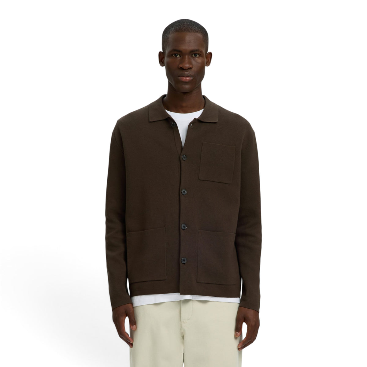 MIKE LIGHT POLO CARDIGAN