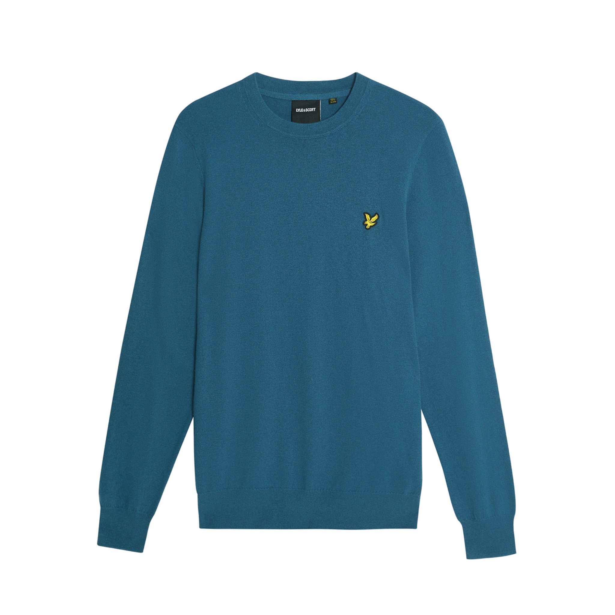 COTTON MERINO CREW NECK JUMPER