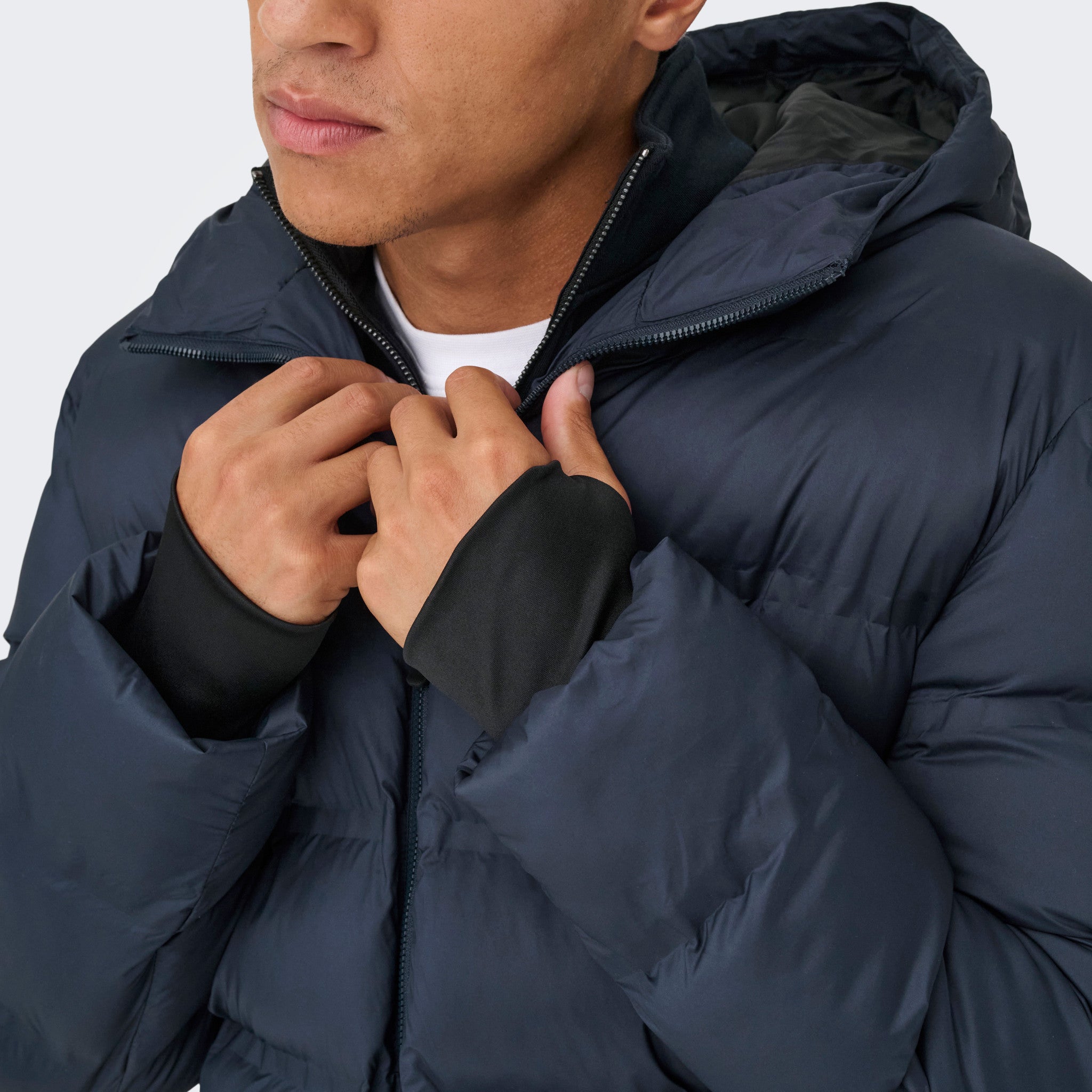 ONSUNION HOOD PUFFER JACKET