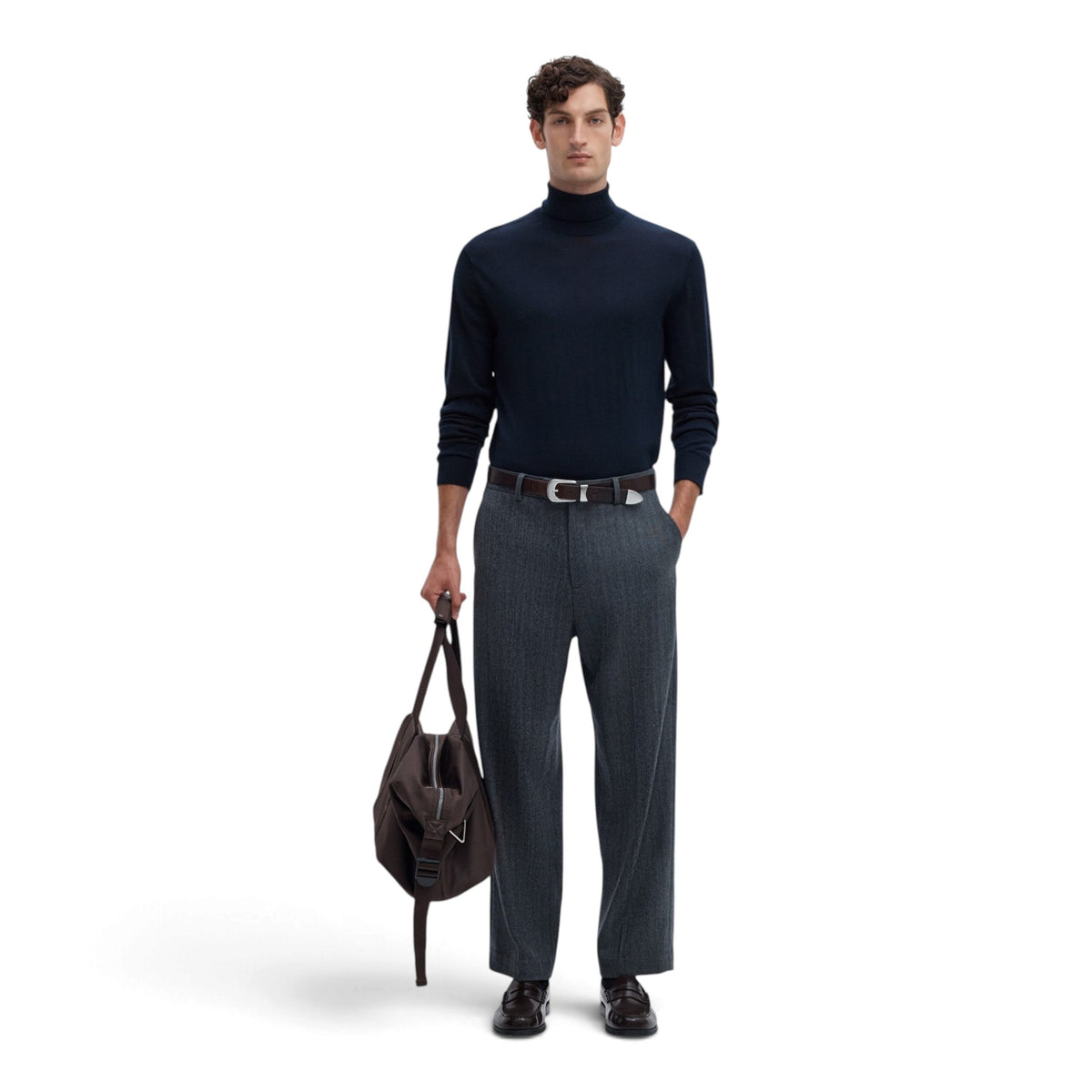 TRAY KNIT MERINO ROLL NECK