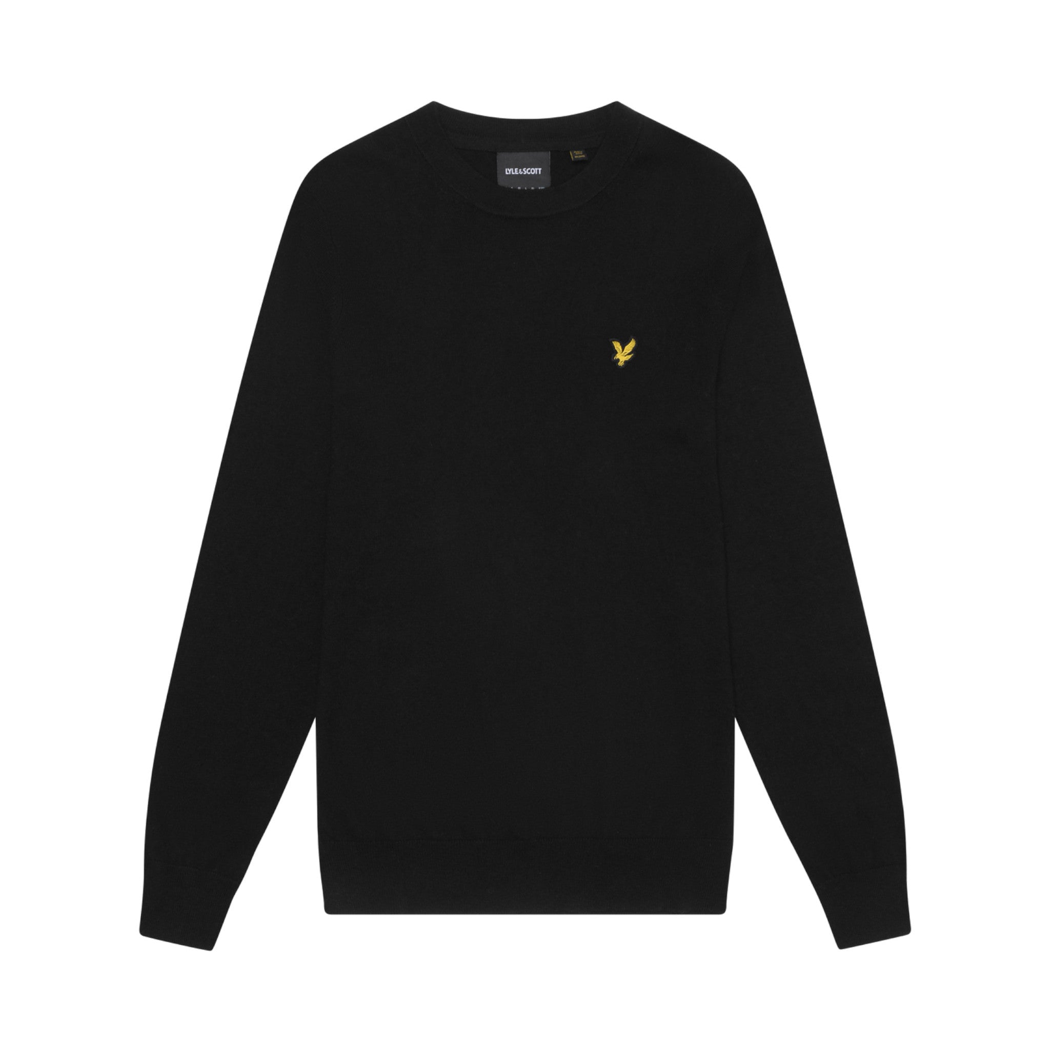 COTTON MERINO CREW NECK JUMPER