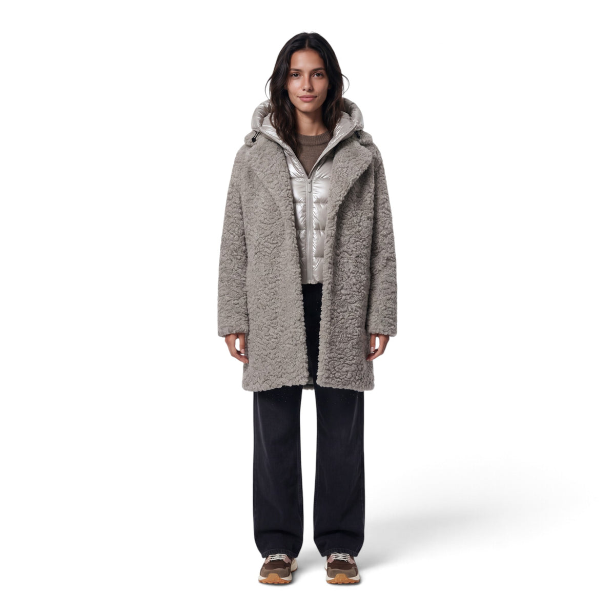 ODESSA OVERCOAT - CAPPOTTO LUNGO IN ECOPELLICCIA EFFETTO AGNELLINO
