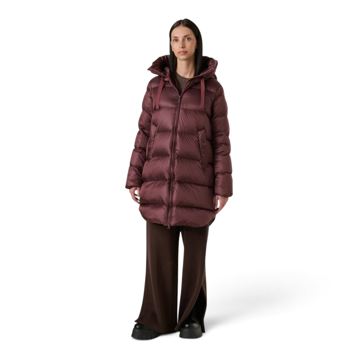 GENEVA JACKET - PIUMINO LUNGO IN NYLON LUCIDO