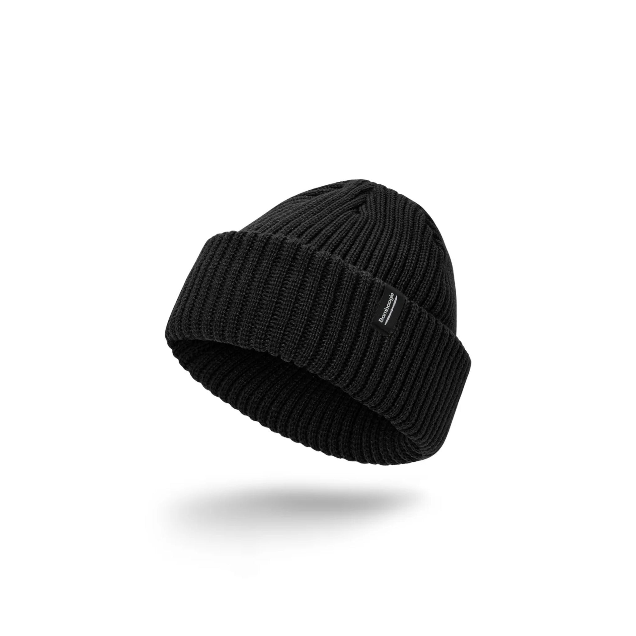 BERRETTO DA DONNA IN MAGLIA A COSTE CON RISVOLTO