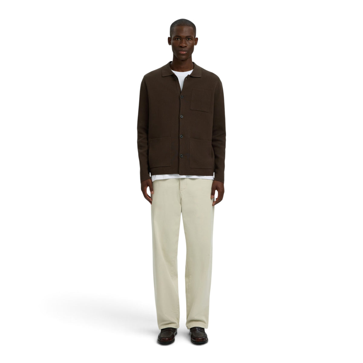 MIKE LIGHT POLO CARDIGAN