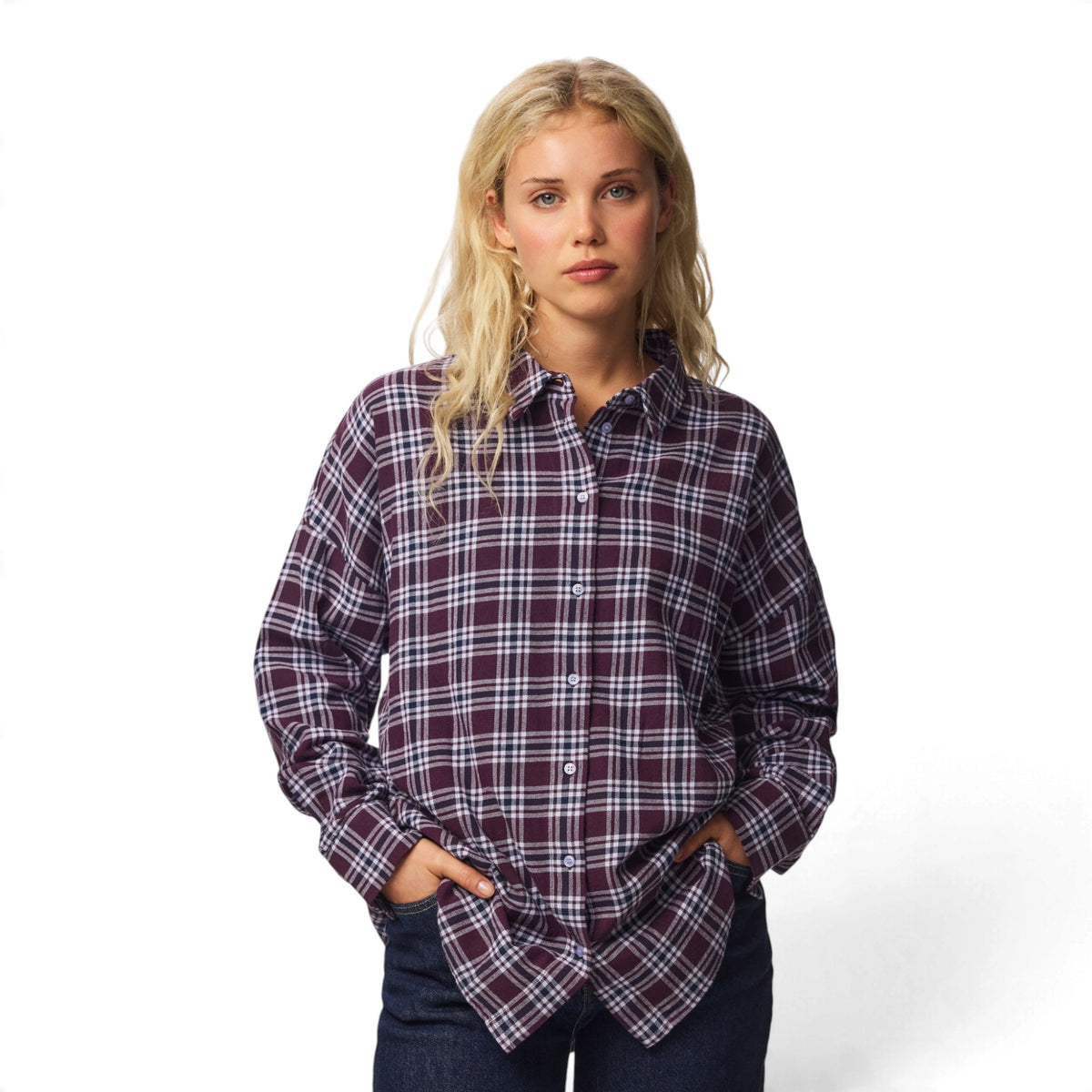 VIOLET FLANNEL SHIRT