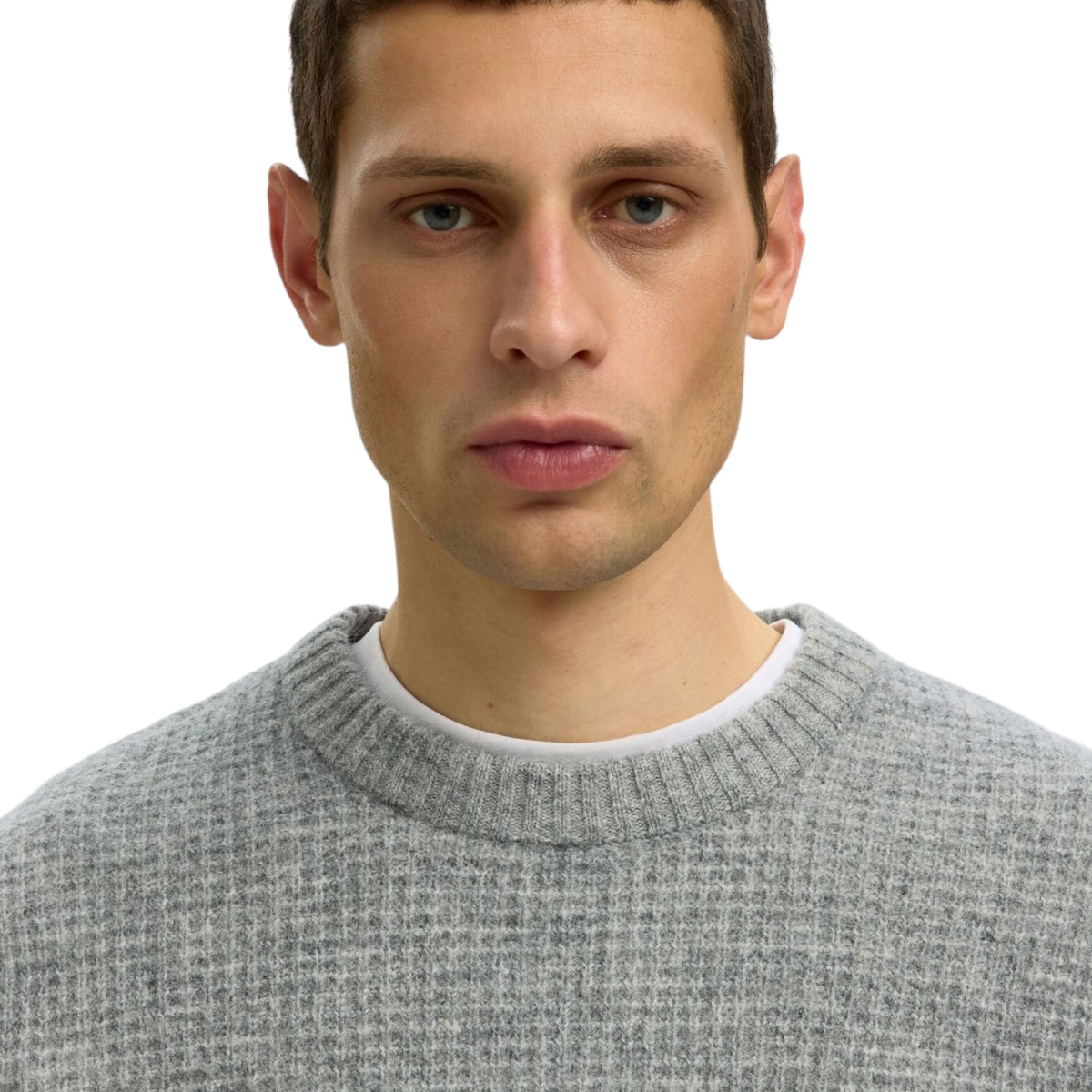 RAI KNIT WAFFLE CREW NECK