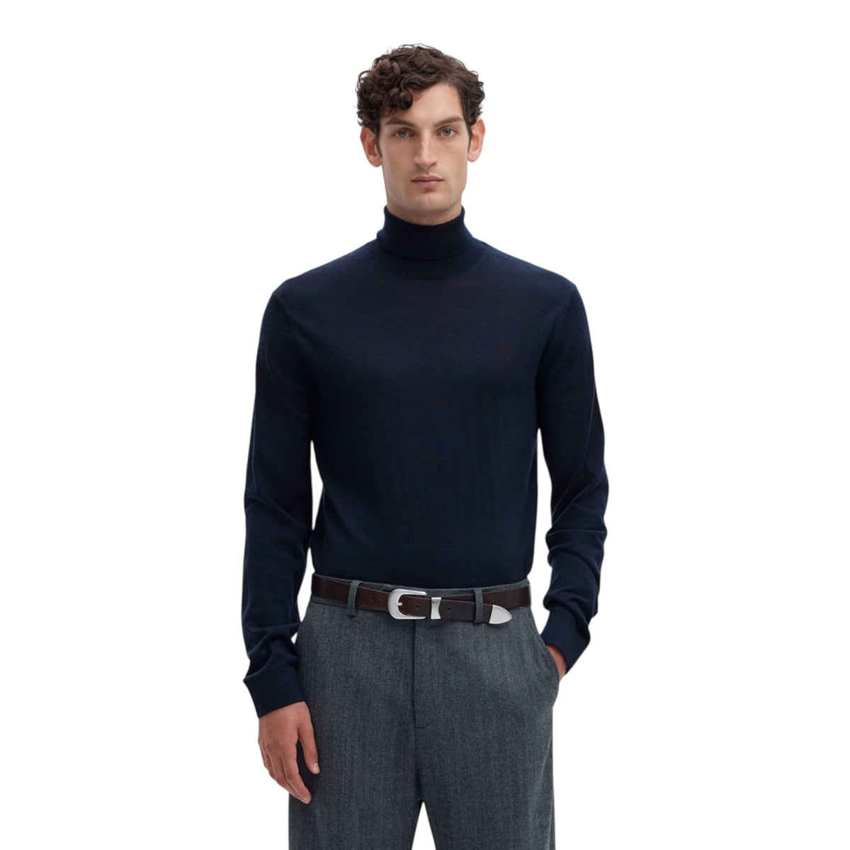 TRAY KNIT MERINO ROLL NECK