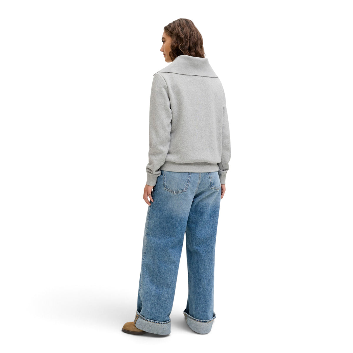 STUDIO VESTERBRO FLAT KNIT ZIP SWEATER