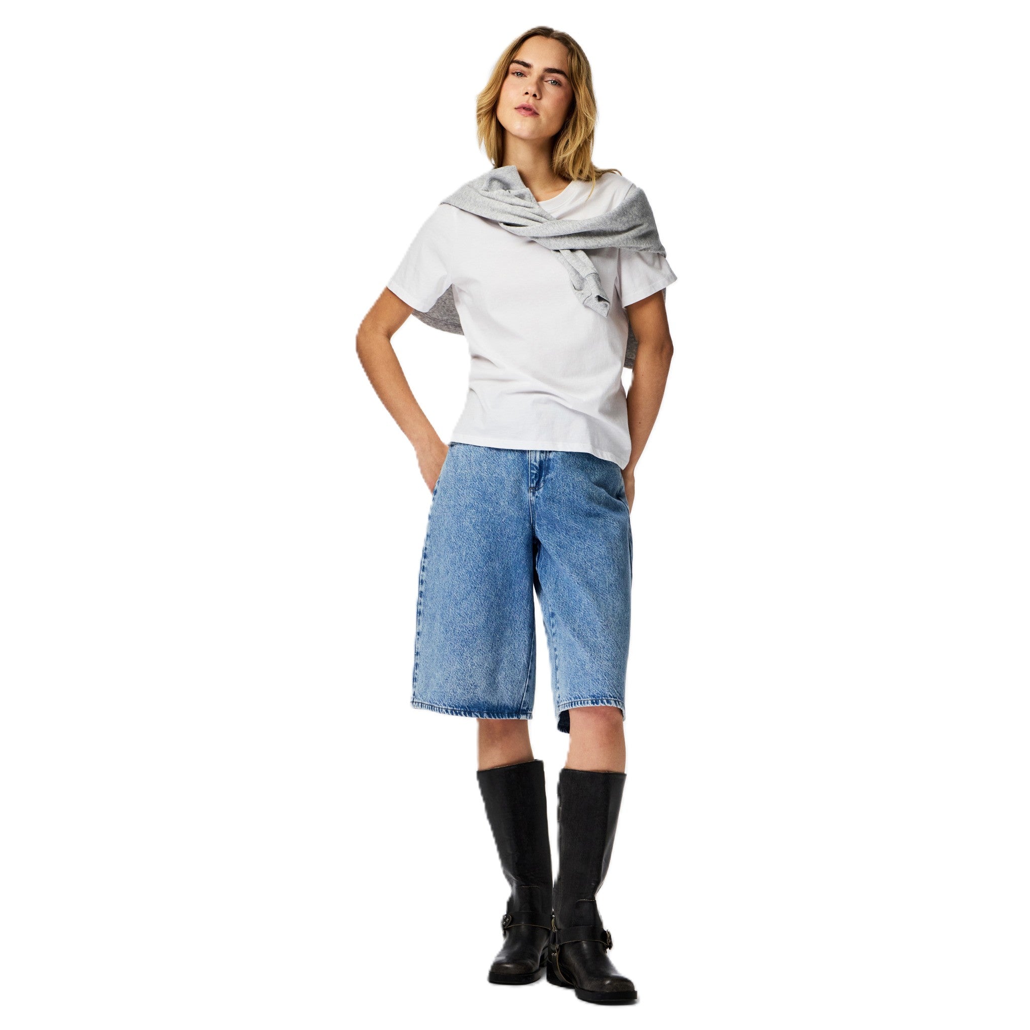 SKY DENIM JORTS