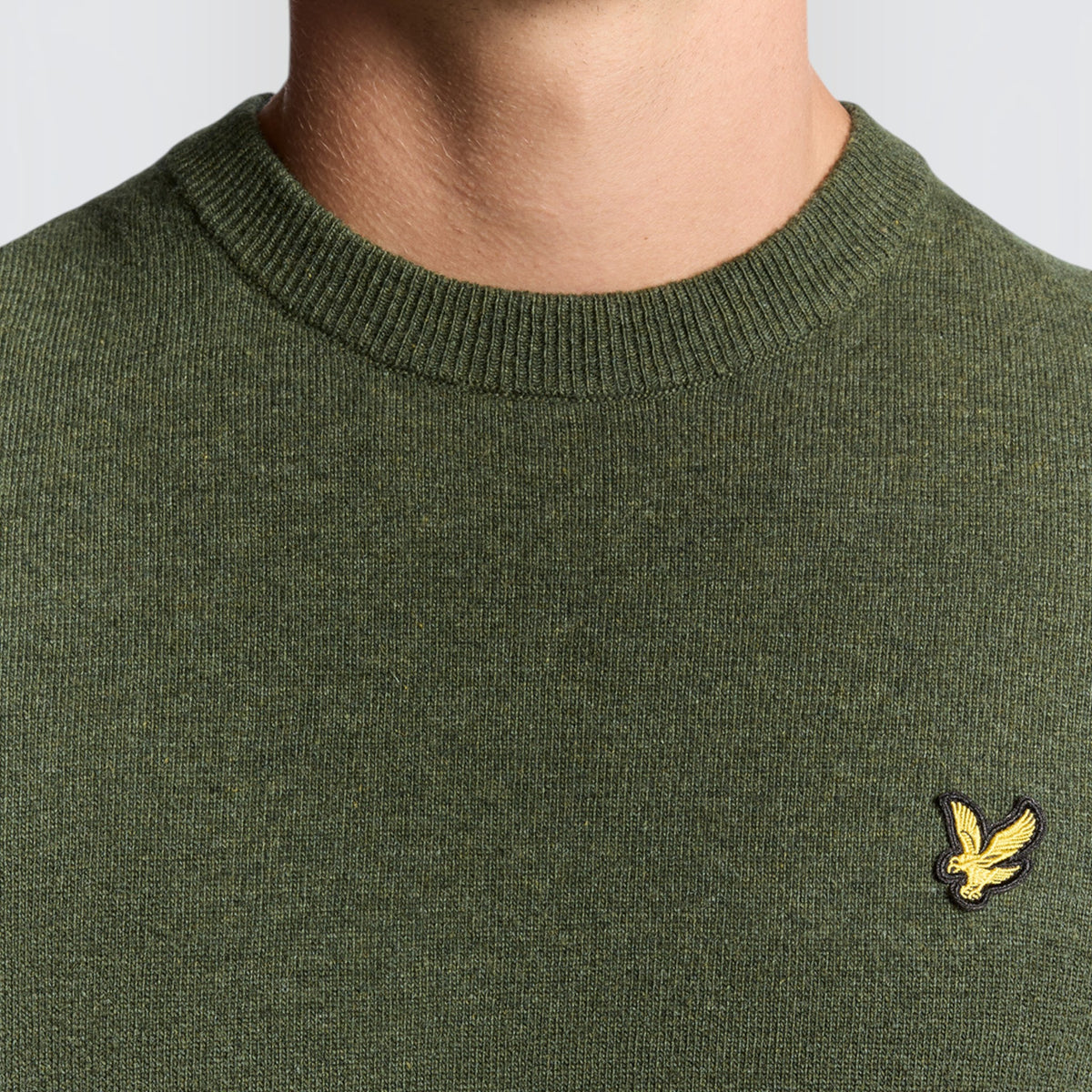 MAGLIONE A GIROCOLLO IN MISTO LANA D'AGNELLO