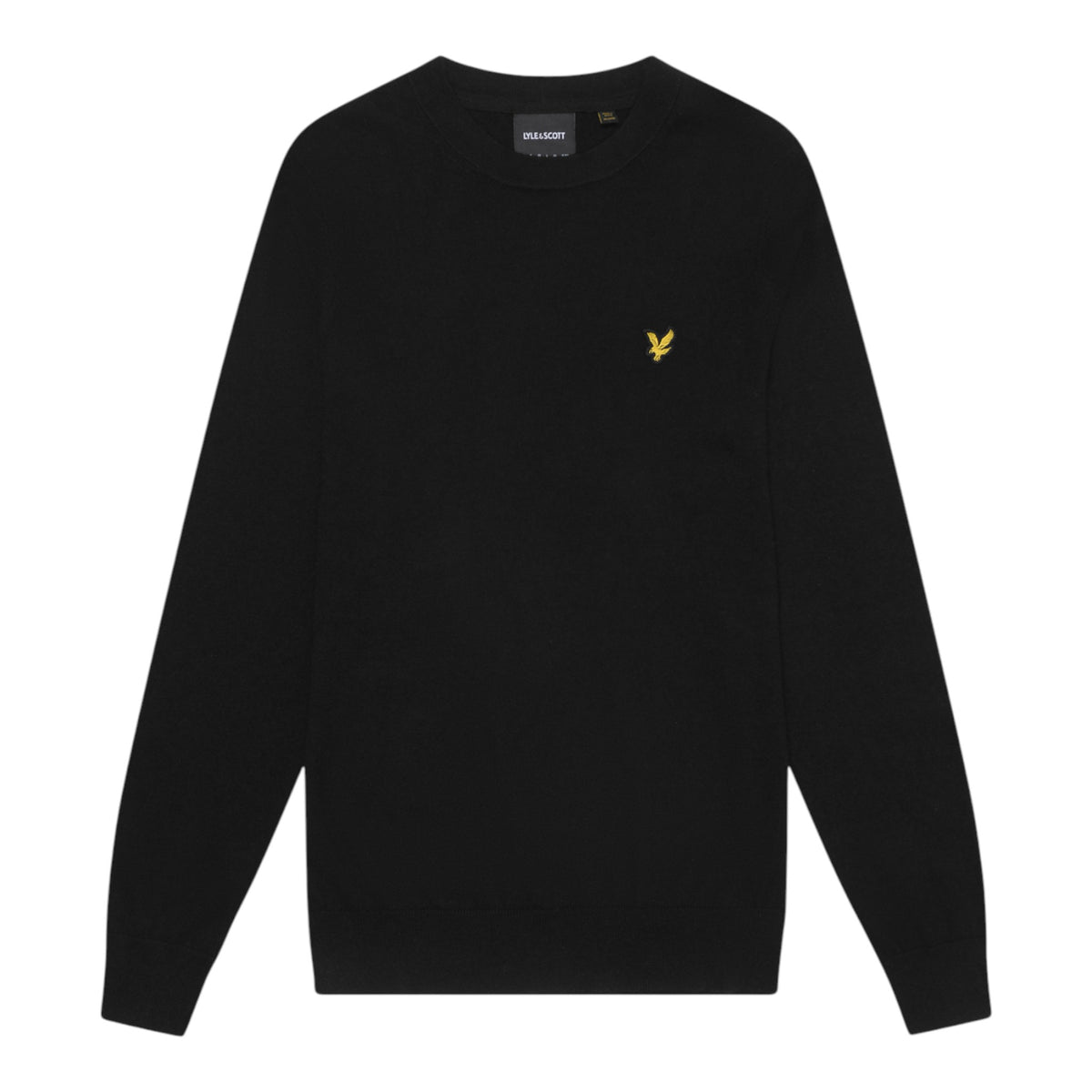MAGLIONE GIROCOLLO IN COTONE E LANA MERINO