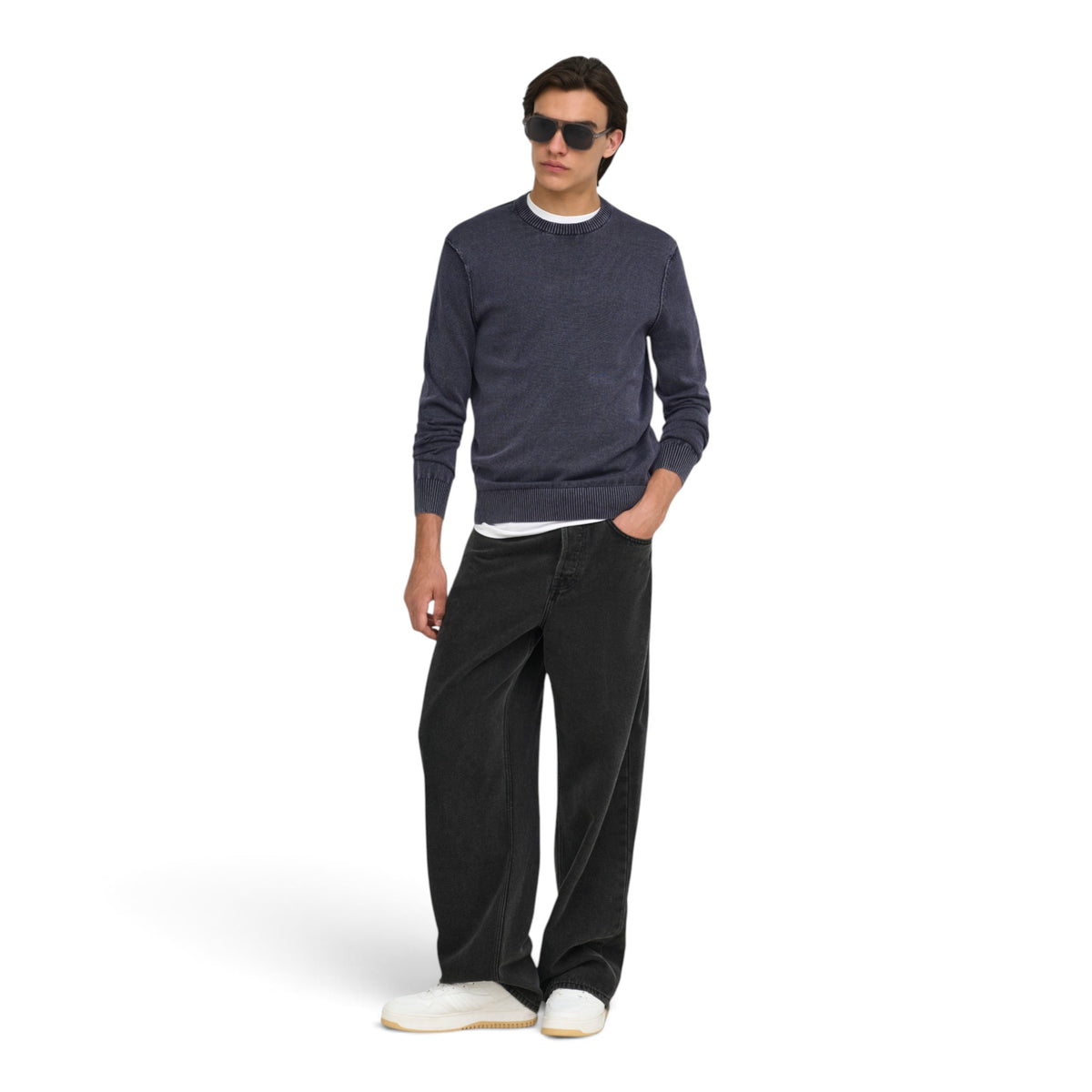 GARSON REGULAR WASH CREW KNIT
