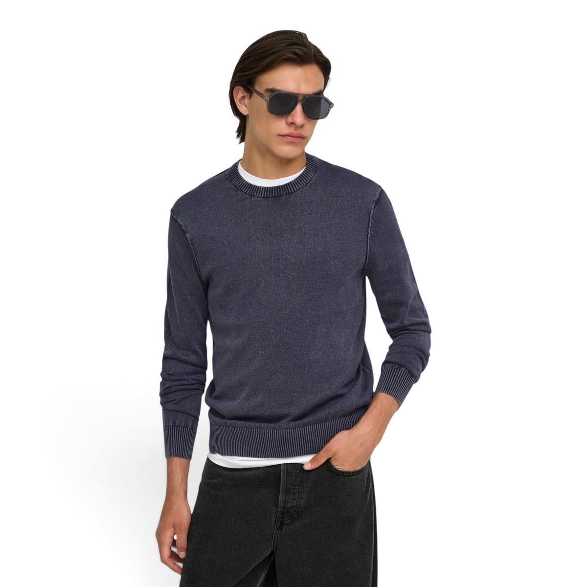 GARSON REGULAR WASH CREW KNIT