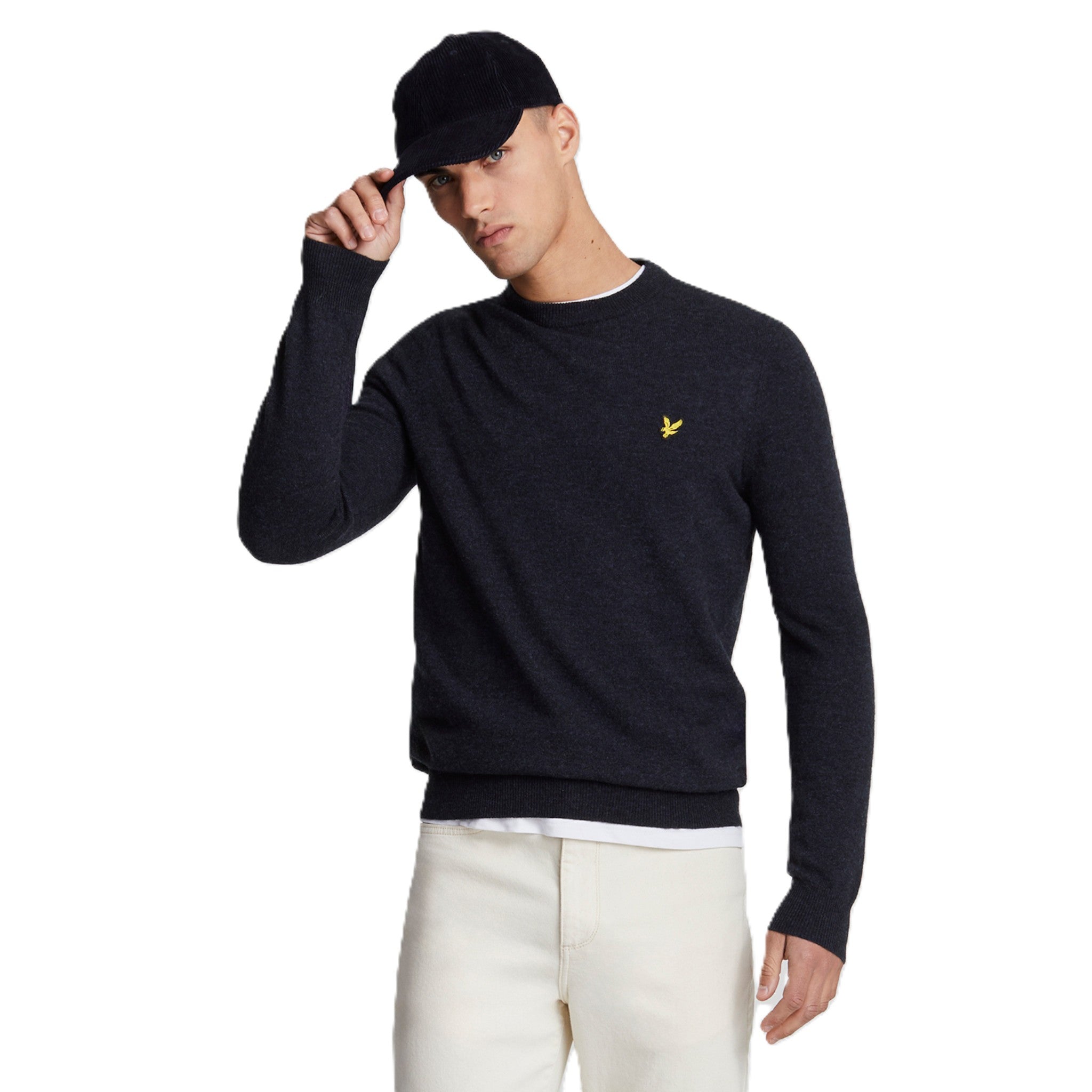 LAMBSWOOL BLEND CREW NECK JUMPER