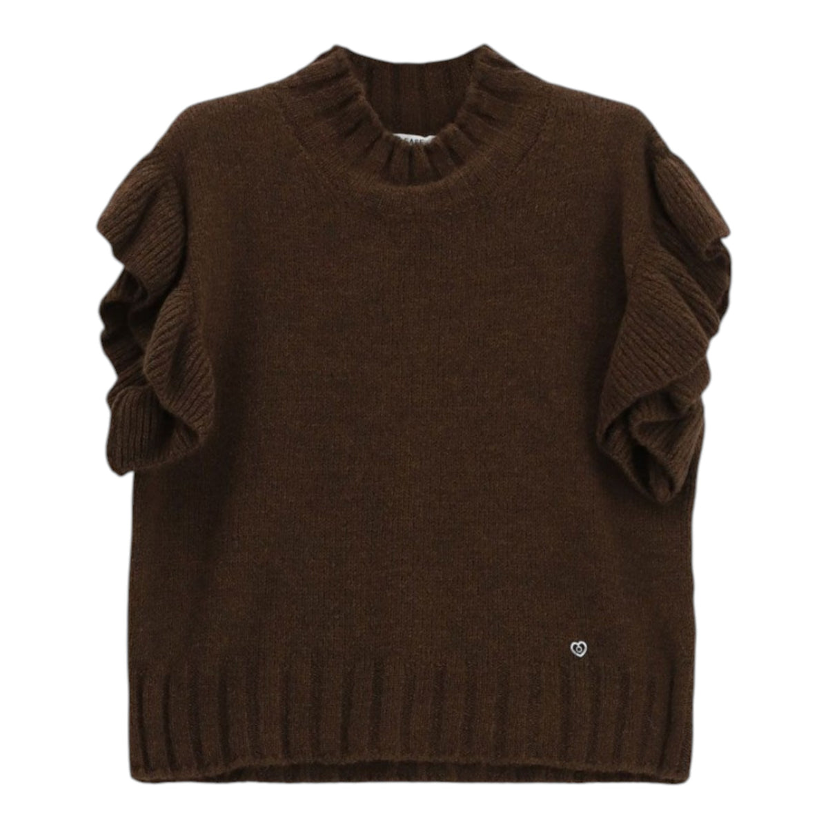 MAGLIONE SMANICATO CON  MANICHE VOLANT