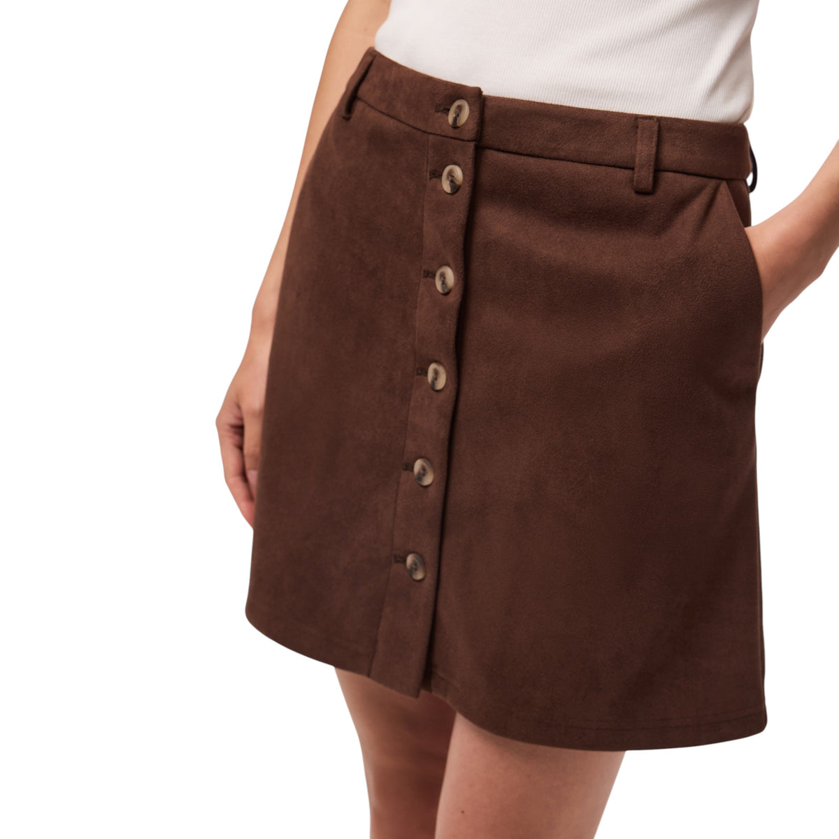 RAKEL BRUSHED SHORT SKIRT
