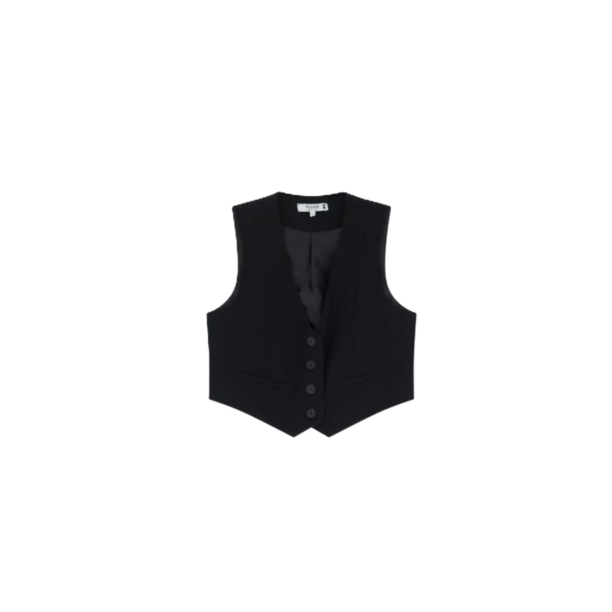 GILET CON ABBOTTONATURA FRONTALE