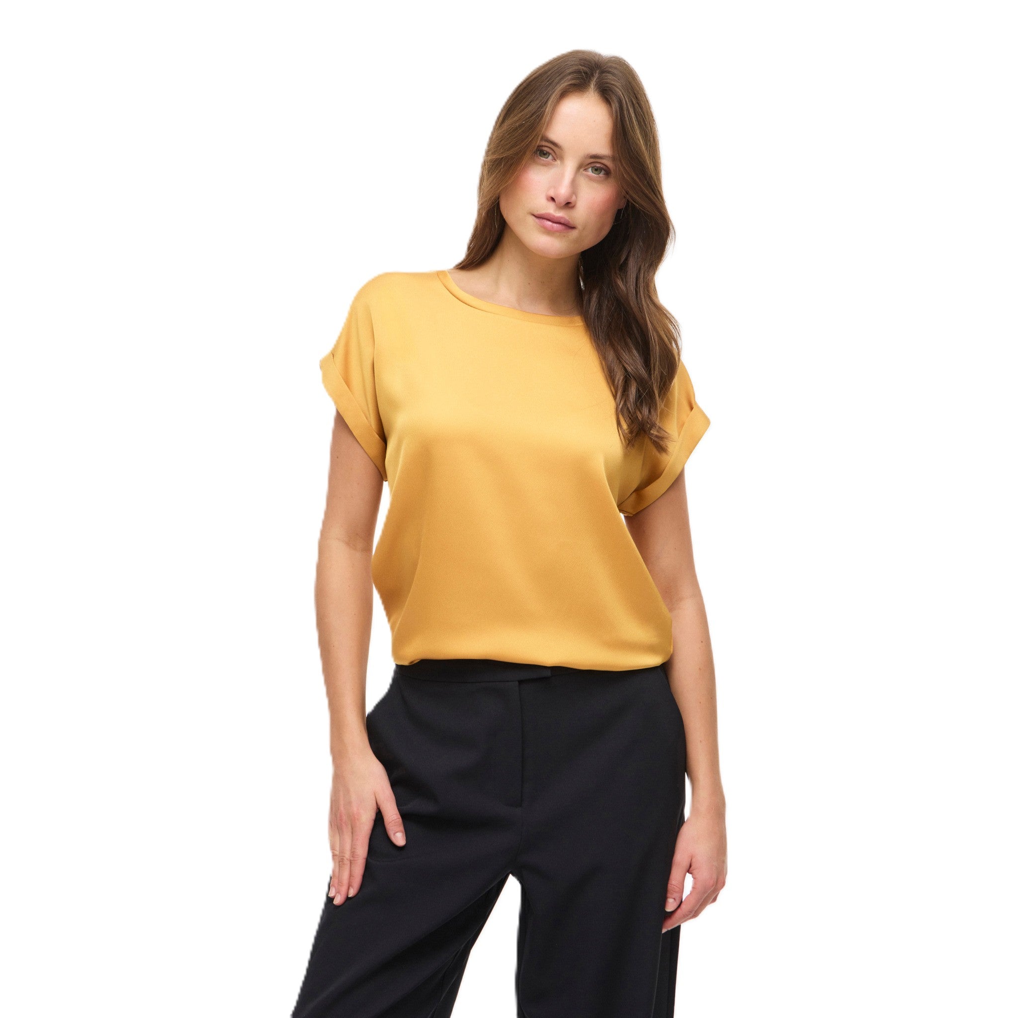 ELLETTE SATIN TOP