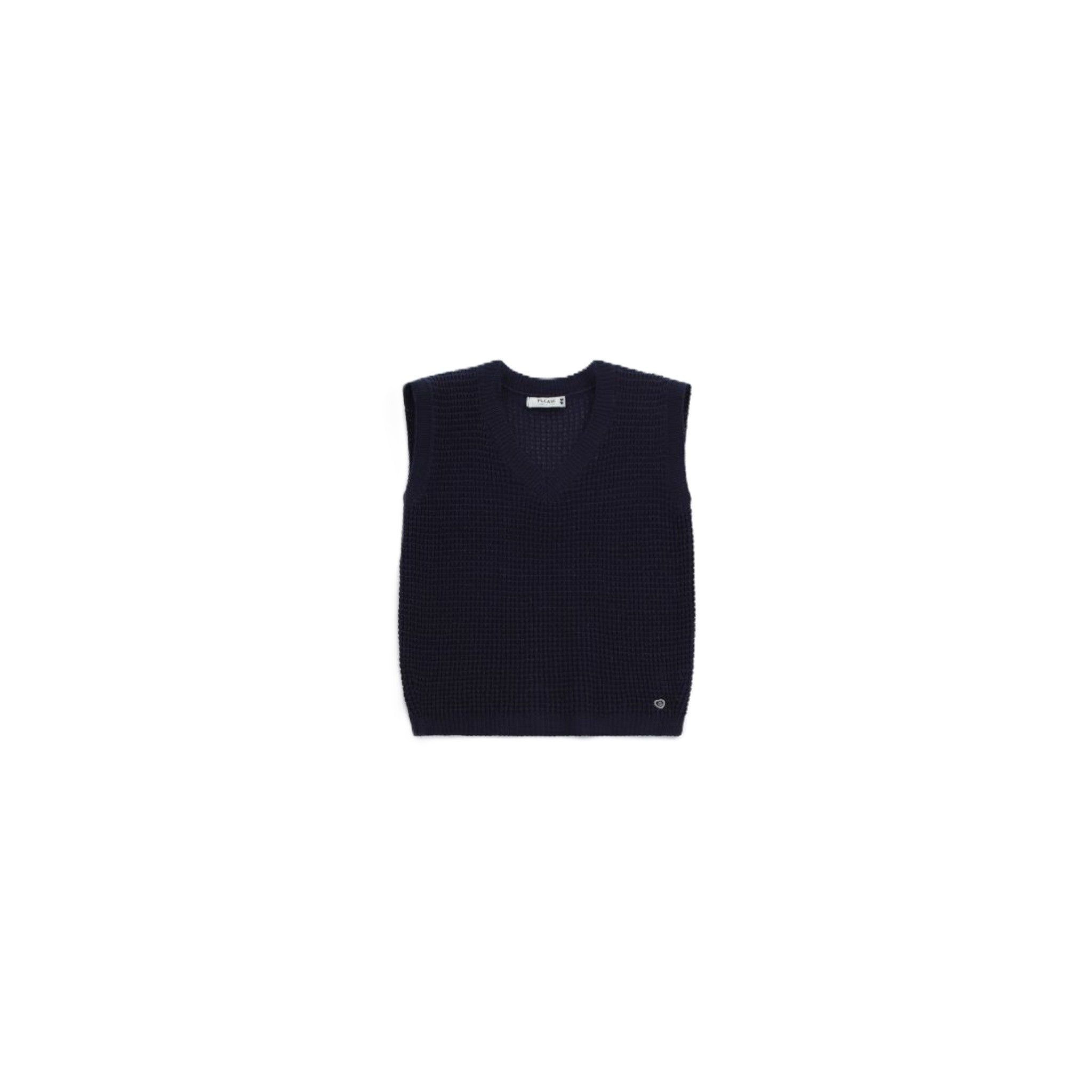 TOP A MAGLIA CON SCOLLO A V