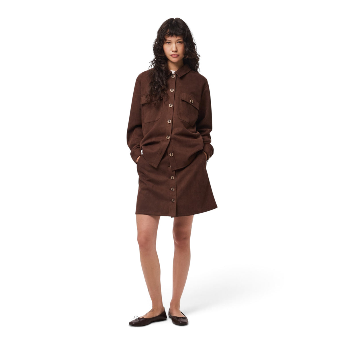 RAKEL BRUSHED SHORT SKIRT