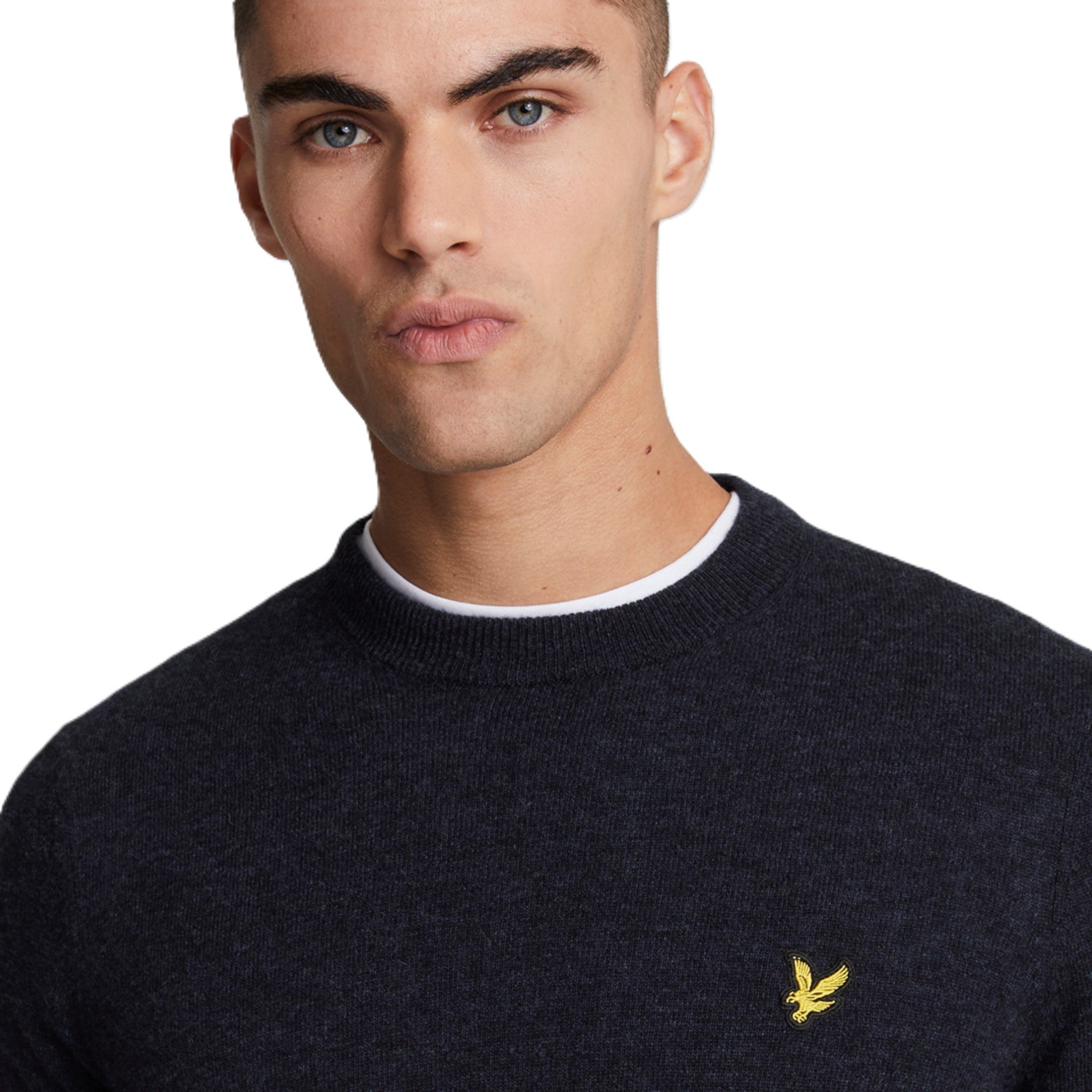 LAMBSWOOL BLEND CREW NECK JUMPER