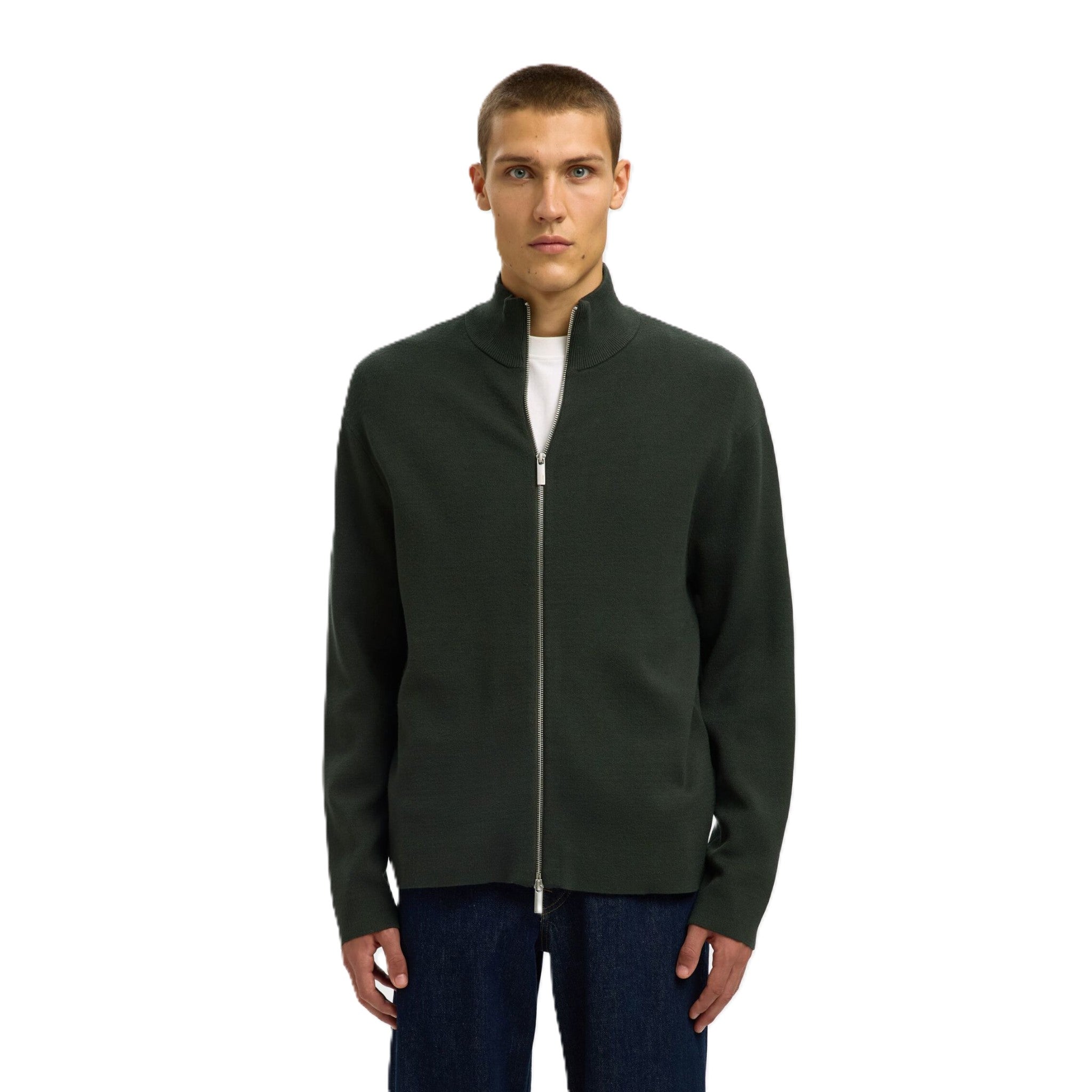 RELAXED ZIP CARDIGAN
