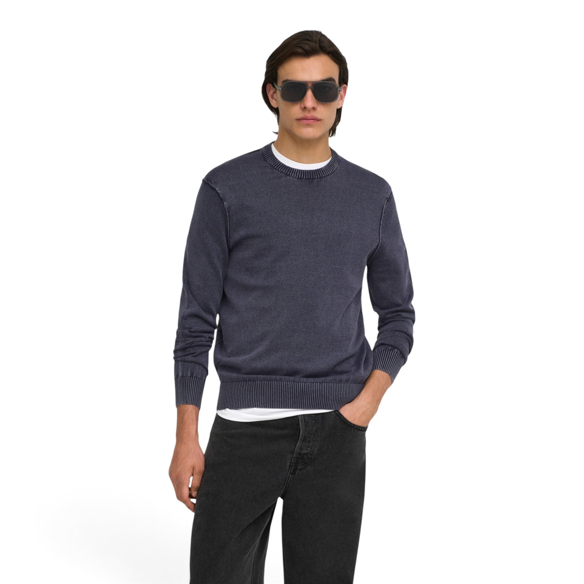 GARSON REGULAR WASH CREW KNIT
