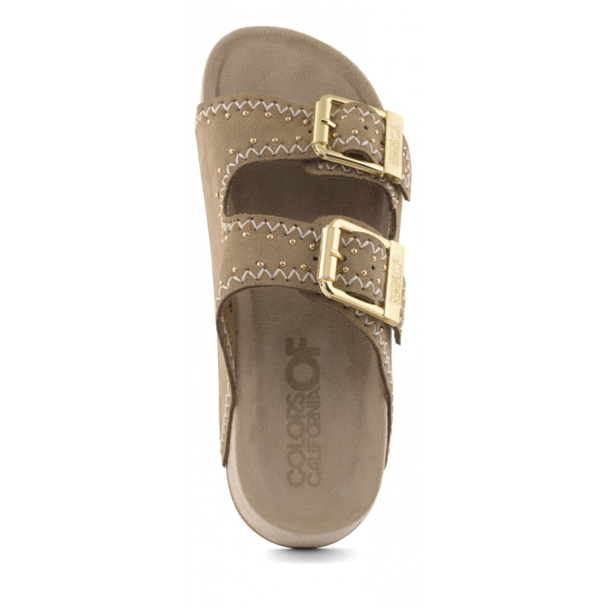 PLATFORM IN PELLE SCAMOSCIATA E STRASS