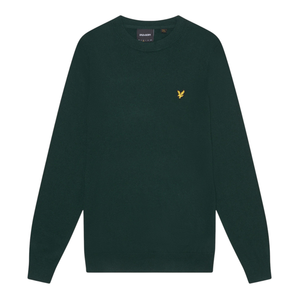 MAGLIONE GIROCOLLO IN COTONE E LANA MERINO