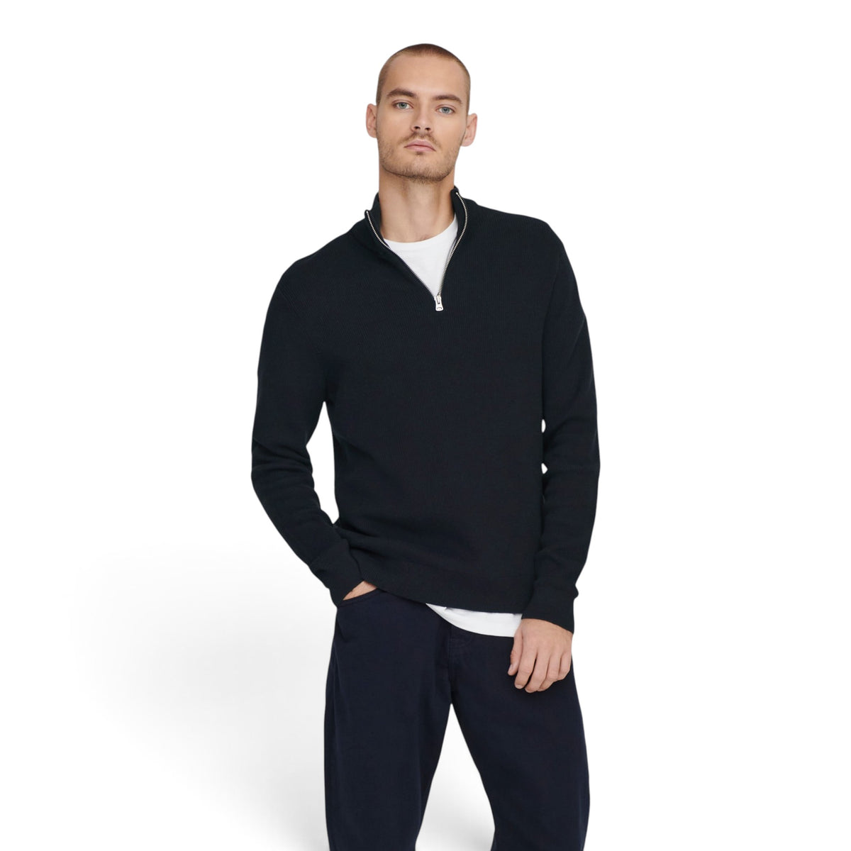 PHILL REGULAR HAL ZIP KNIT