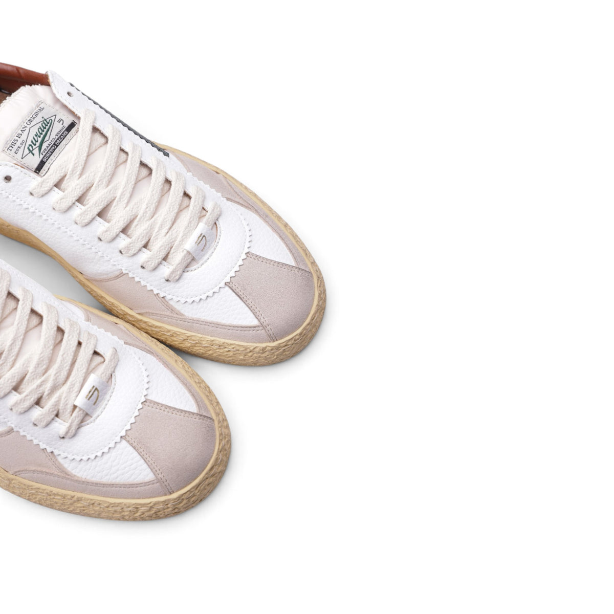 Puraai Vintage Vischio Uomo Bianco e Verde