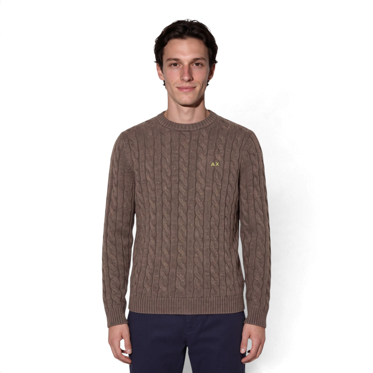 MAGLIA IN LANA E CASHMERE A TRECCE