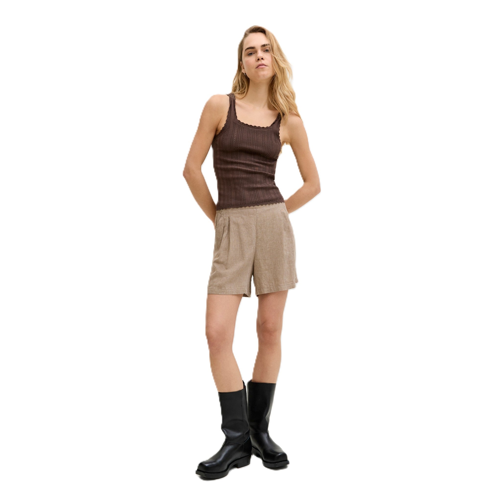 ALMIRA LINEN SHORTS