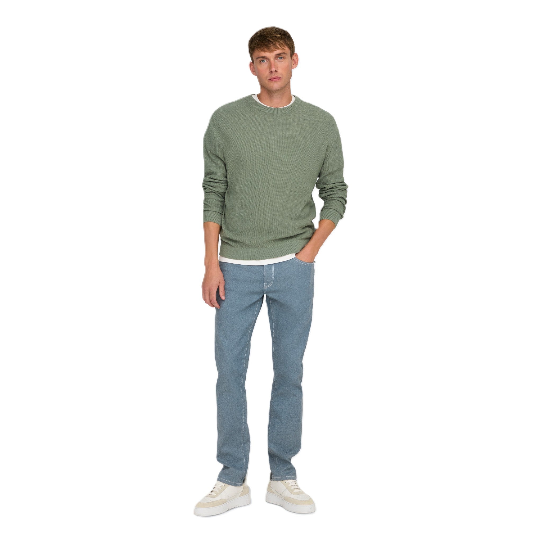 TONY WAFFLE CREW KNIT
