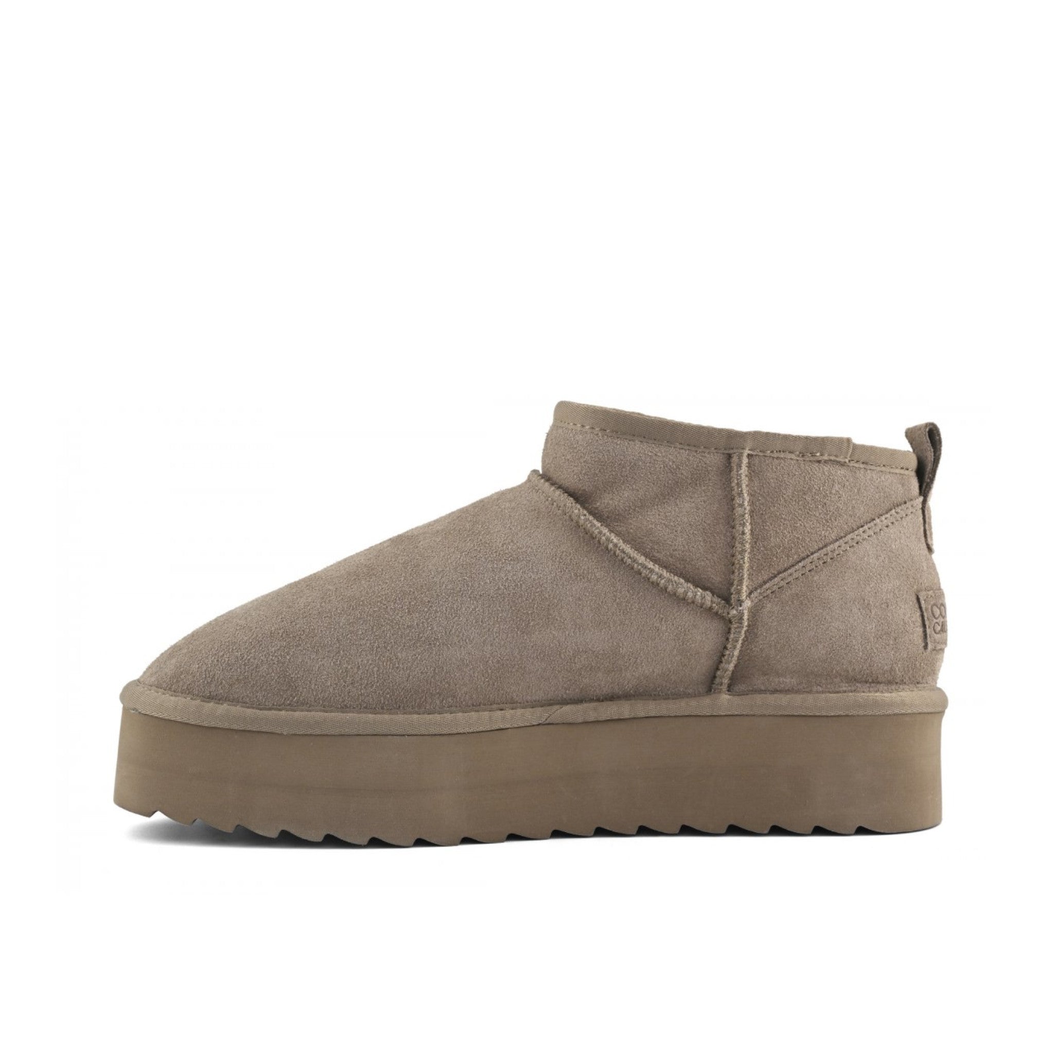 STIVALE INVERNALE CON SUOLA PLATFORM IN PELLE SCAMOSCIATA