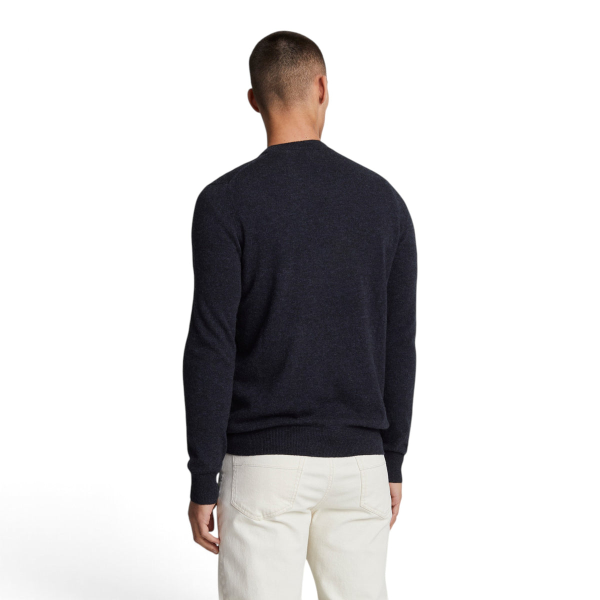 MAGLIONE A GIROCOLLO IN MISTO LANA D'AGNELLO