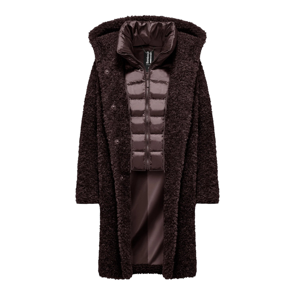 CAPPOTTO MONOPETTO IN ECOPELLICCIA