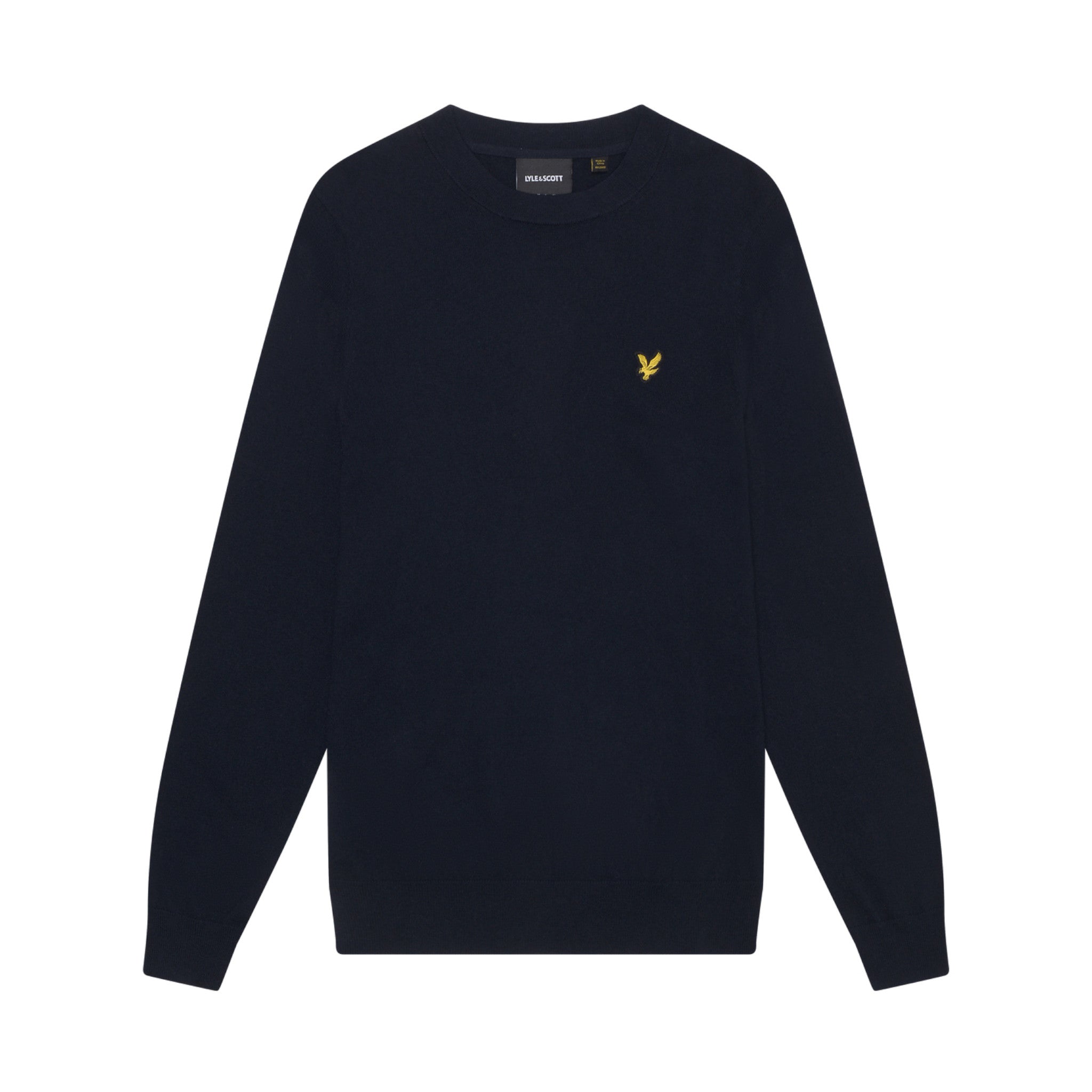 COTTON MERINO CREW NECK JUMPER